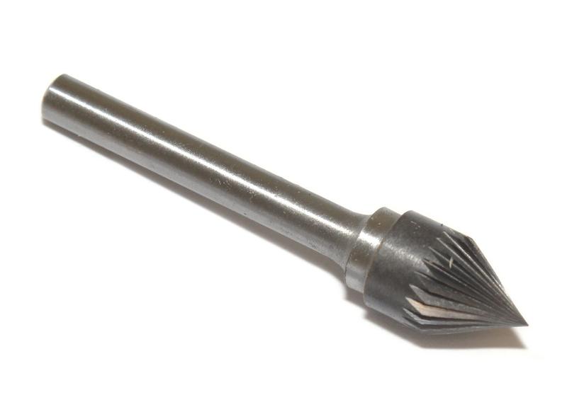 Борфреза тв.спл. конич. угол 60гр.d16х13,0х6х65 60* спиральная насечка (J16 13М06) "CNIC"