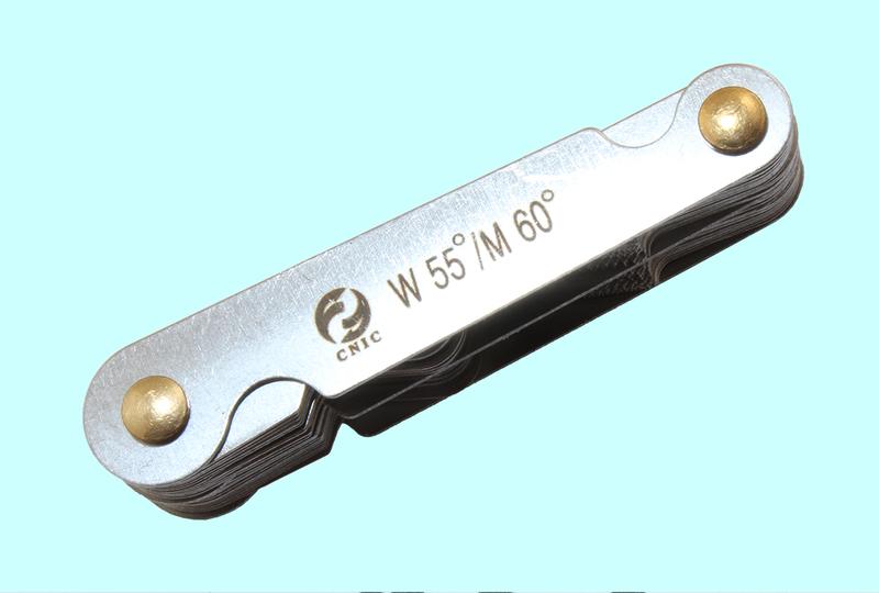 Набор резьбовых шаблонов комбин. для дюйм. и метрич. резьбы из 52шт. М60°(0,25-6,0), D55°(4-62) "CNIC"