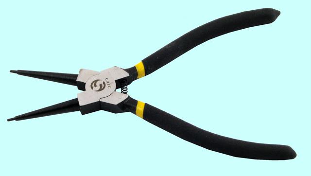 Клещи для снятия внутренних стопорных колец 180мм прямые с дек. руч. "CNIC" (TH110411)