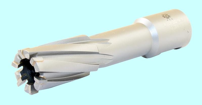 Сверло d 19х50 корончатое кольцевое Т15К6 хвостовик Weldon 19мм по металлу "TLX"