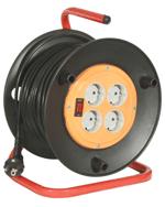 Удлинитель 220В 50м, 4 розетки, на катушке РС-4(УР16-0001) ПВС 3х1,5 "КРОНА"