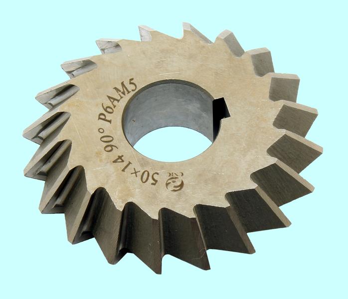 Фреза Двухугловая симметричная  50х14х16мм, 90° Р6АМ5 Z=20 "CNIC"