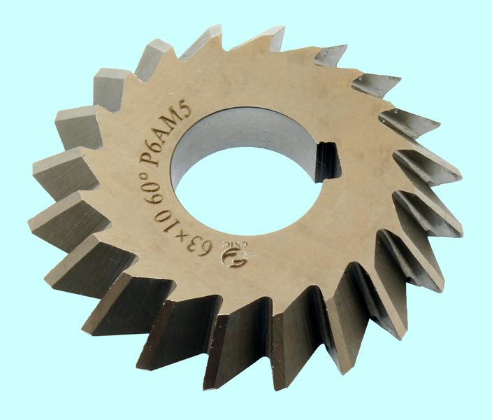 Фреза Двухугловая несимметричная  63х10х22мм, 60°(45°+15°) Р6АМ5 Z=20 "CNIC"