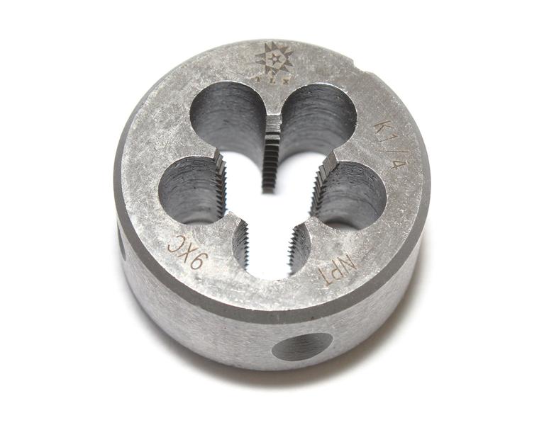 Плашка Коническая дюймовая   К  1 1/4"(NPT), 11 1/2 ниток/дюйм, dнар.75мм Р6М5 "CNIC"