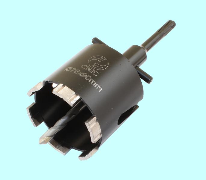 Коронка алмазная по камню  76х 90мм М16, для сухой резки, хвостовик SDS-PLUS (DB0301) "CNIC"