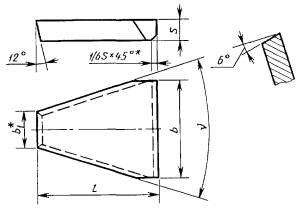 Пластина 32230 Т15К6 (32х22х7х5) (для резцов при прорезке канавок в шкивах под клиновые ремни)