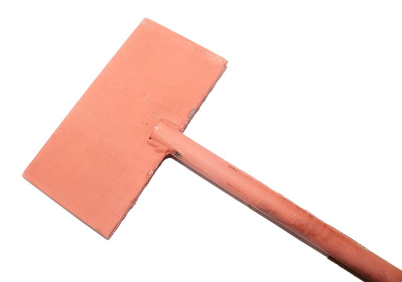 Скребок для льда 200х100х4мм с металлической ручкой