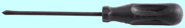 Отвертка Крестовая  №0 135мм р.ч 80мм. оксид.