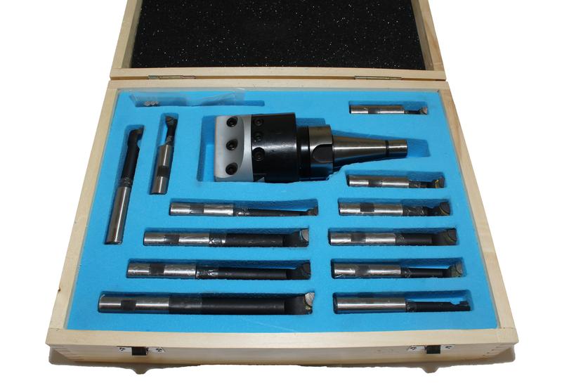 Головка расточная d 75мм, D расточки 12-120мм, хв-к 7:24-30NT(ГОСТ 25827 исп. 1) б/ЧПУ, с к-том резц.Т15К6 из12шт."CNIC"