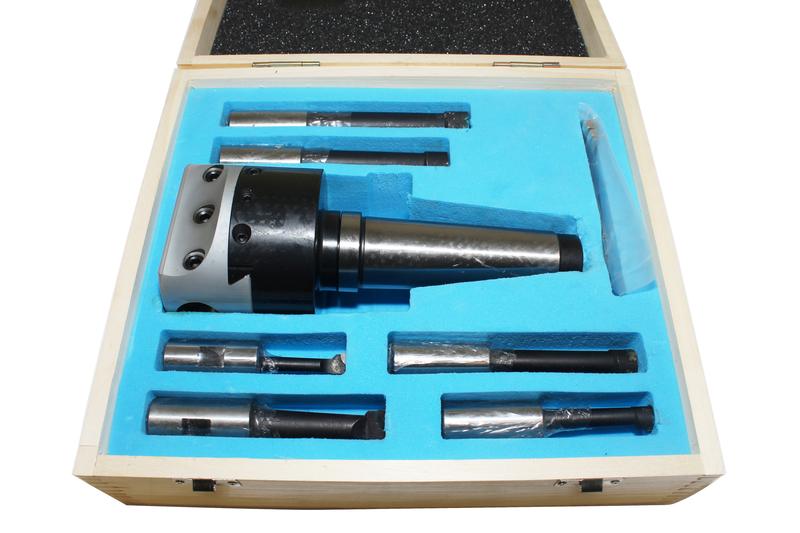 Головка расточная d100мм, D расточки  15-160мм, хв-к КМ5 с к-том резцов Т15К6 из 6шт."CNIC"