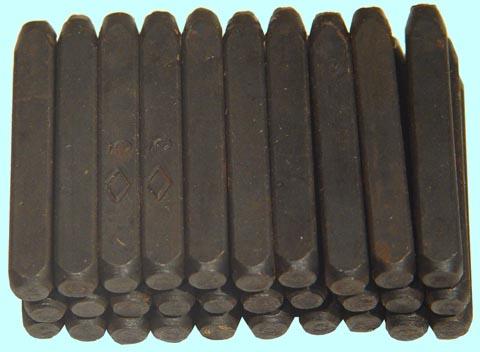 Клейма Буквенные № 5 твердосплавные "СИТОМО"