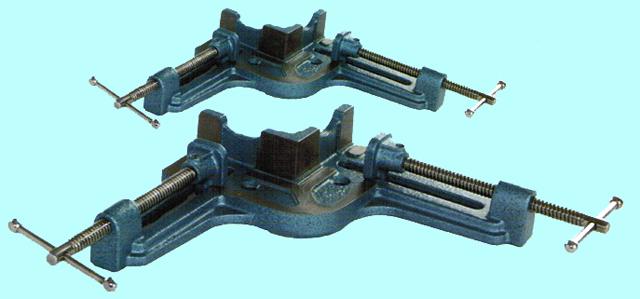 Тиски Слесарные 107 мм угловые 2-х позиционные, ход губок 110мм, настольные (LTM0425 4 1/4") "CNIC"