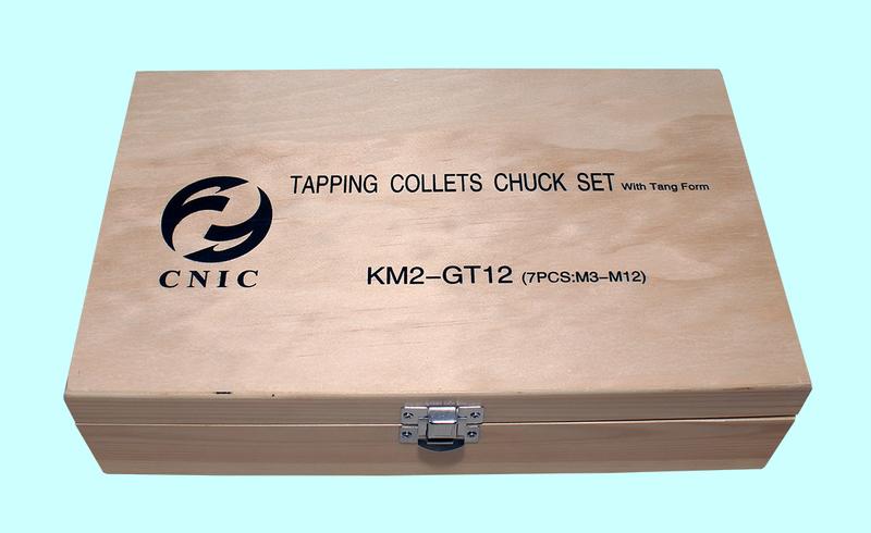Патрон резьбонарезной с хвостовиком КМ2 с лапкой с набором головок из 7шт. М 3-М12 (MТ2-GT12-110L) "CNIC"
