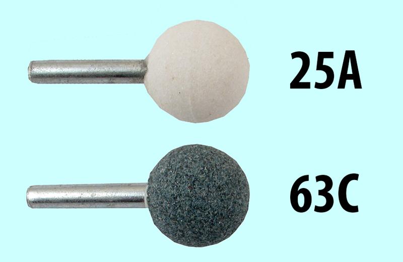 Головка абразивная 10х 3 F2W(ГШ) 63С F60(25Н) O(СТ1) с хвостовиком "CNIC"