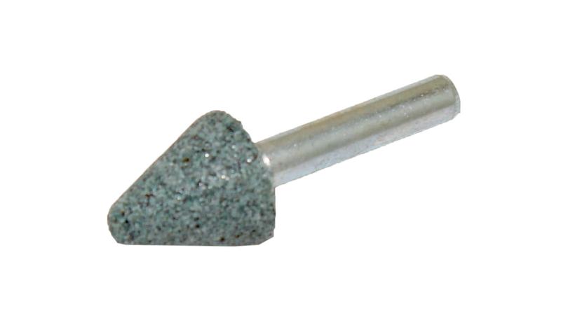 Головка абразивная 16х16х6 KW(ГКЗ) 63С F60(25Н) O(СТ1) с хвостовиком "CNIC"