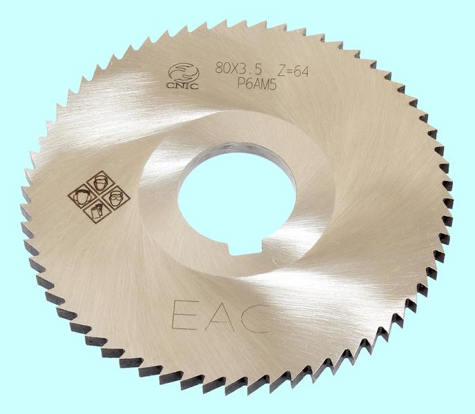 Фреза отрезная   80 х 3,5 х 22  тип1  Z= 64 Р6АМ5 "CNIC"
