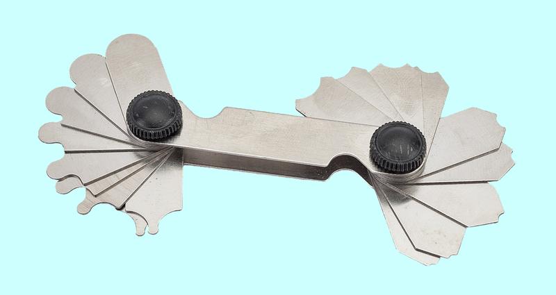 Набор радиусных шаблонов №1 (R 1-6мм) "CNIC"