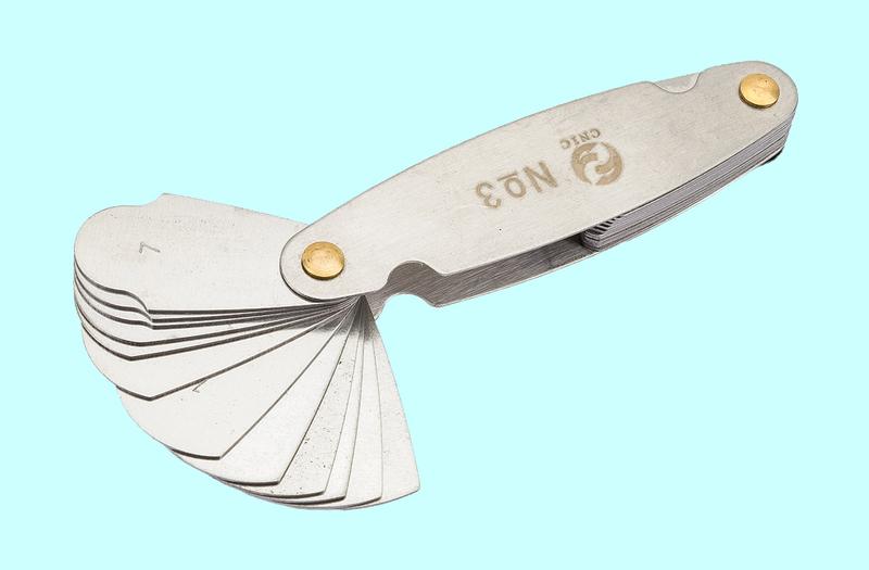 Набор радиусных шаблонов №3 (R 7-25мм) "CNIC"