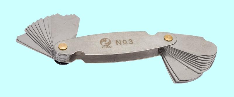 Набор радиусных шаблонов №3 (R 7-25мм) "CNIC"