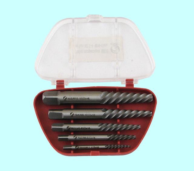 Набор экстракторов для выворачивания сорванных винтов из 5-ти штук (М2.5-М4) - (М10-М16) ШХ15 "CNIC"