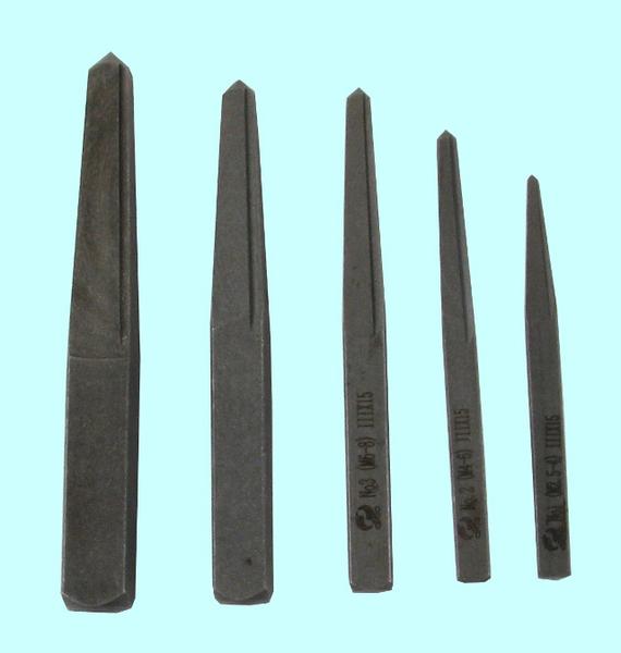 Набор экстракторов - съемников болтов и шпилек из 5-ти штук (М2.5-М4) - (М10-М16) ШХ15 "CNIC"