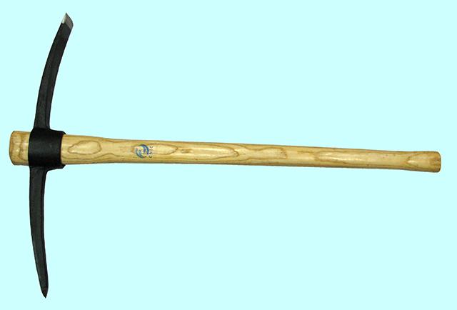 Кирка (кайло) 3.2кг кованная двусторонняя с деревянной ручкой L-900 мм "CNIC" (P413)