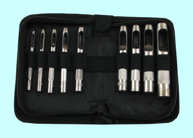 Набор высечек (пробойников) из  9-ти шт. от 2 до 13мм в сумке "CNIC" (ОТ210)