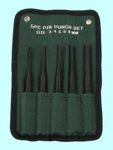 Набор бородков цилиндрических из  5-ти шт. от 3 до 8мм, тип 2 в сумке "CNIC" (ОТ306)