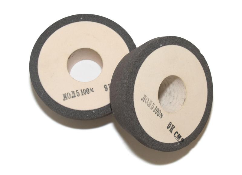 Эльборовый круг 1R1(плоский с односторонним конич. профилем) 100х35х32х10х6.5 17° ЛП М28/20 СМ1 100% 360,0 карат