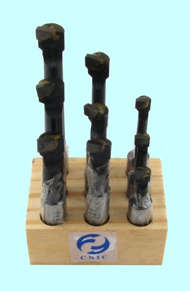 Комплект из   9шт  dхв.12мм Dрасточки10- 70мм Т5К10 для глух. отв. к расточным головкам."CNIC"