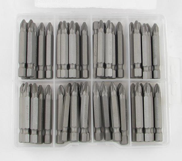 Биты крестовые PZ3х 50мм CrV "CNIC" в упаковке 48 шт.