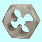 Плашка М  8,0 (1,25) шестигранная 9ХС, S 22мм  6g DIN382 "CNIC"