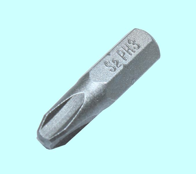 Биты крестовые РН3х 25мм S2 DIN3126 хвостовик С1/4 "CNIC" в упаковке 10 шт.