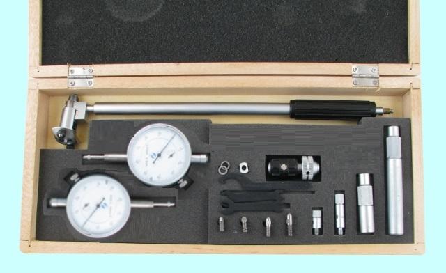 Нутромер Индикаторный  50-200мм глуб.изм. 200мм (0,01 и 0,001мм) 5 вставок "CNIC" (Шан 571-240)