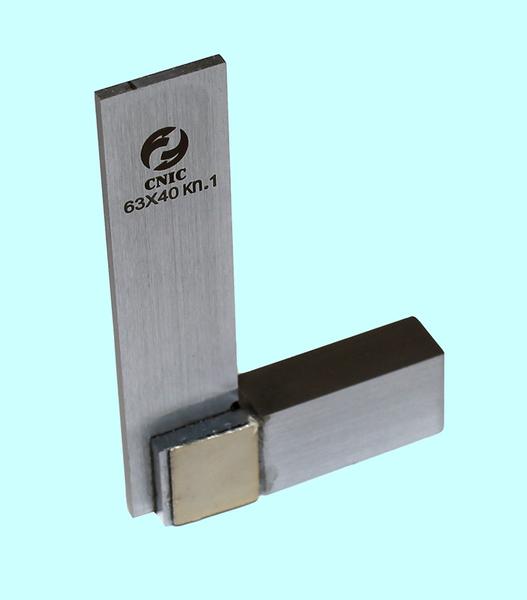 Угольник УШ    63х40 поверочный слесарный с широким основанием кл.т.1 "CNIC" (2810-025)