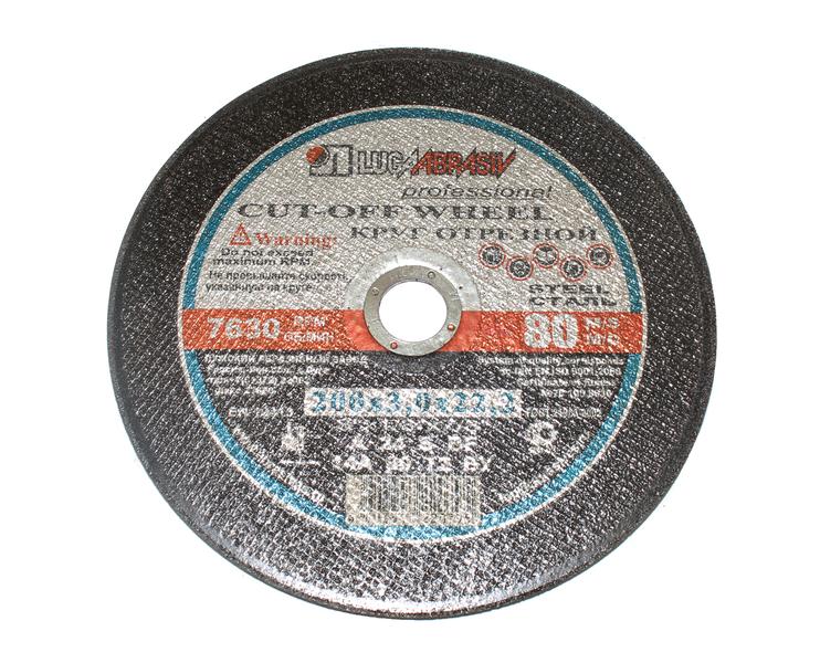 Круг отрезной армированный 230х1,6х22 A40 S BF (по металлу и нерж. стали) (Луга)