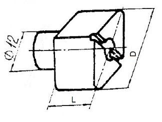 Палец Установочный грибковый  d12х D23х 10 срезанный с отверстием (ДСПМ-3-09)