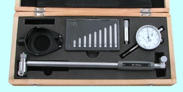Нутромер Индикаторный  50-100мм НИ-100 глуб.изм. 200мм (0,01), 10 вставок "CNIC" (Шан 570-120) с защитой