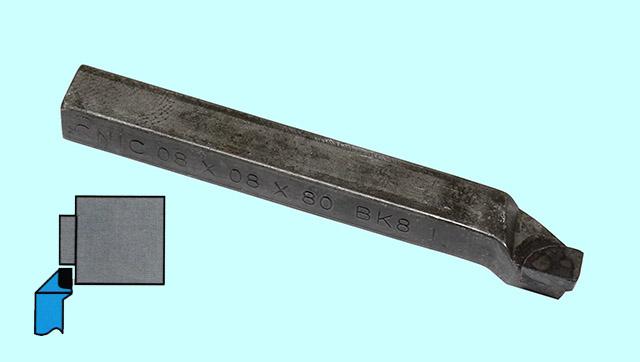 Резец Проходной упорный отогнутый  8х 8х 80 ВК8 левый DIN 4980 "CNIC"