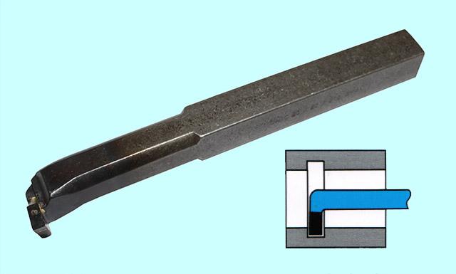 Резец Канавочный внутренний 25х25х250 ВК8 а=10мм; m=12мм DIN 263 "CNIC"