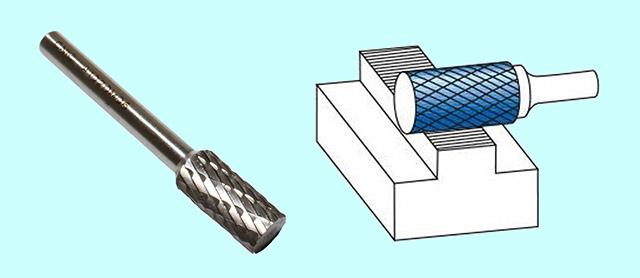 Борфреза цилиндрическая  d10х20х6х60 Р6АМ5 Х-образн. насечка "CNIC" (А10 20М06)