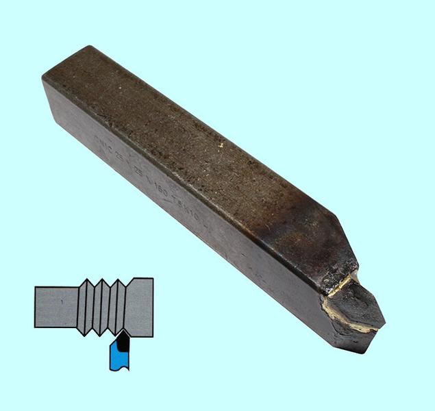 Резец Резьбовой  20х20х140 ВК8 для наружной резьбы левый DIN 282-60 "CNIC"