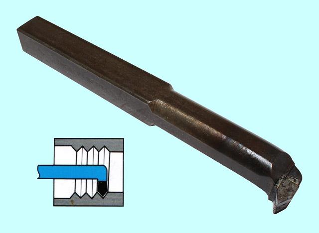 Резец Резьбовой  25х25х250 Т5К10 для внутренней резьбы левый DIN 283-60 "CNIC"