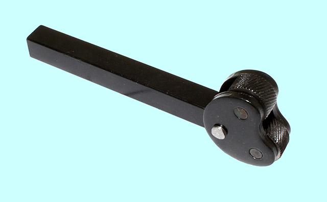 Державка суппортная 2-х роликовая 12х12х100мм для накатки косых рифлений, с роликами d 19.5х9.5х6.3мм, шаг 1.2мм "CNIC"