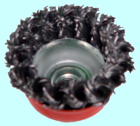 Щетка зачистная Торцевая   витая  60хМ14мм для МШУ тип В стальная скруч. "CNIC" (В91860)