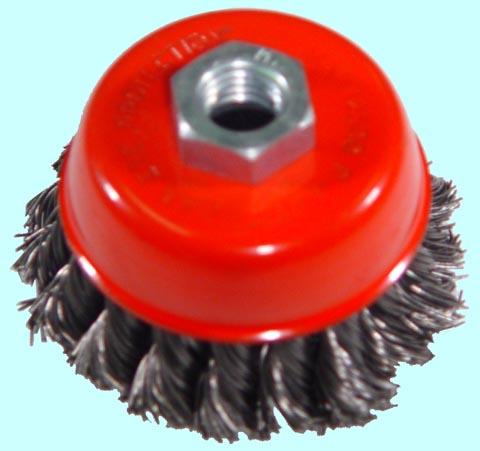 Щетка зачистная Торцевая   витая  75хМ14мм для МШУ тип В стальная скруч. "CNIC" (В91875)
