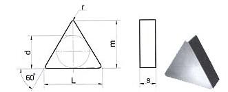 Пластина TNUN  - 160408  МС131(К25) трехгранная (01111) гладкая без отверстия