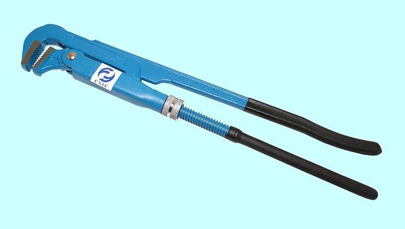 Ключ Трубный КТР - 0 (3/4") губки под  углом 90 град. "CNIC" синие, шлифован. губ., обрез. ручки (BTP0675)