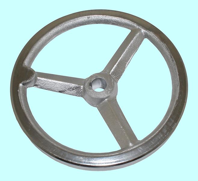 Маховик 200х18х45х6мм (DxdxHxb) с  3-мя спицами, чугун "TLX"