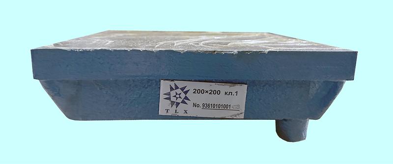 Плита чугунная  200х 200мм поверочная и разметочная шаброванная кл. точн. 1 "TLX"